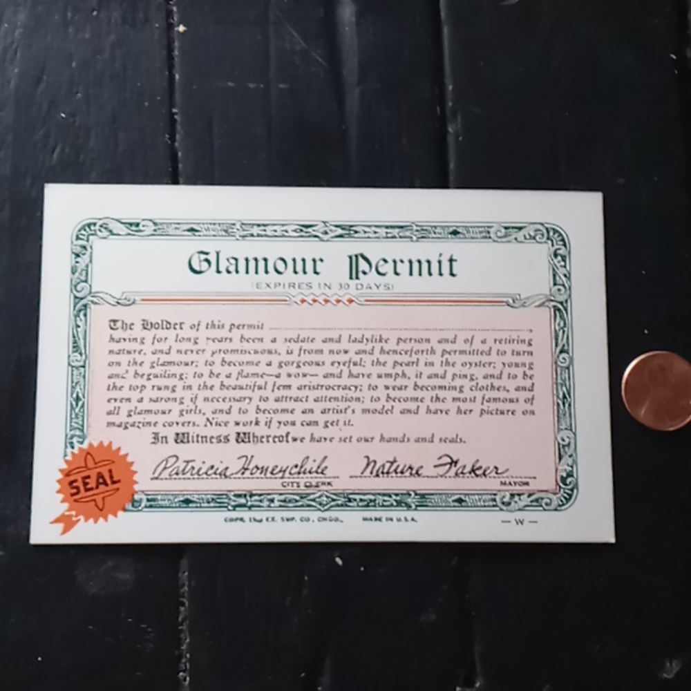 1941 arcade card